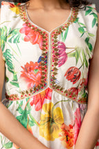 Printed Peplum Festive Sharara Set