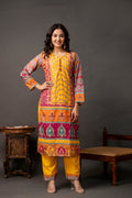 Printed Gotta Patti Kurti Set