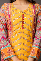 Printed Gotta Patti Kurti Set