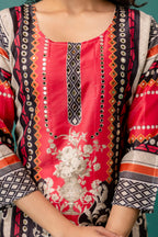 Mirror Work Printed Kurti Set