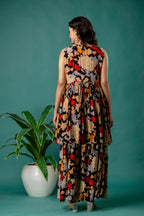 Printed Resham Kurti Set with Dupatta