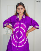 Purple Masleen Coord Set