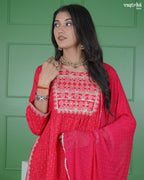 Nyra Cut Resham Embroidered Kurti Set
