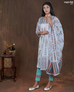 Cotton Frock Set with Chikan Work