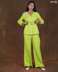 Crape Blazer-Style Cord Set