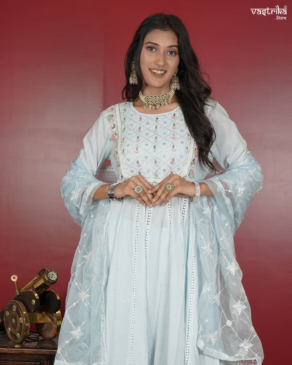 Handcrafted Cotton Frock Set
