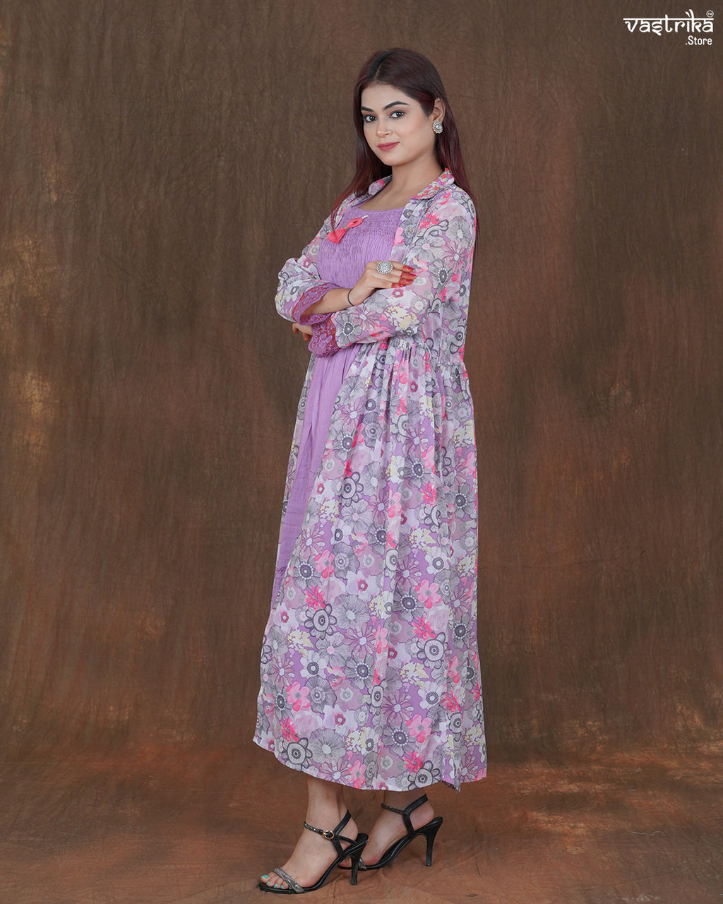 Amara Printed Frock Set