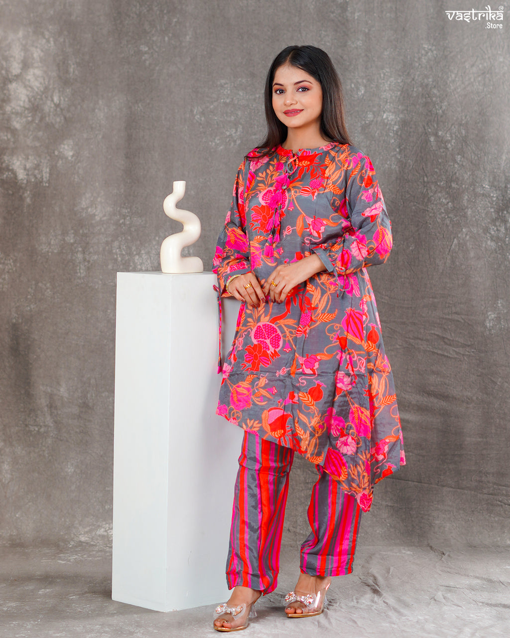 Maslin Silk Kurti Set