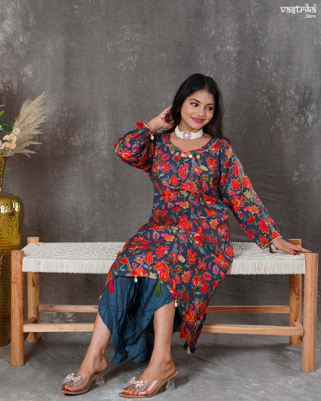 Maslin Silk Kurti Set