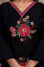 Resham Work V-Gala Kurti