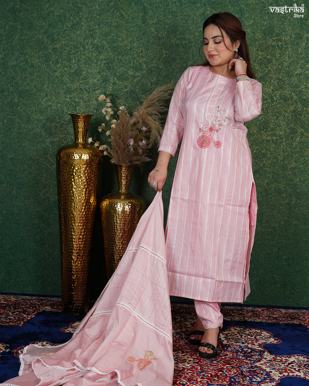 Elegant Cotton Kurti Set