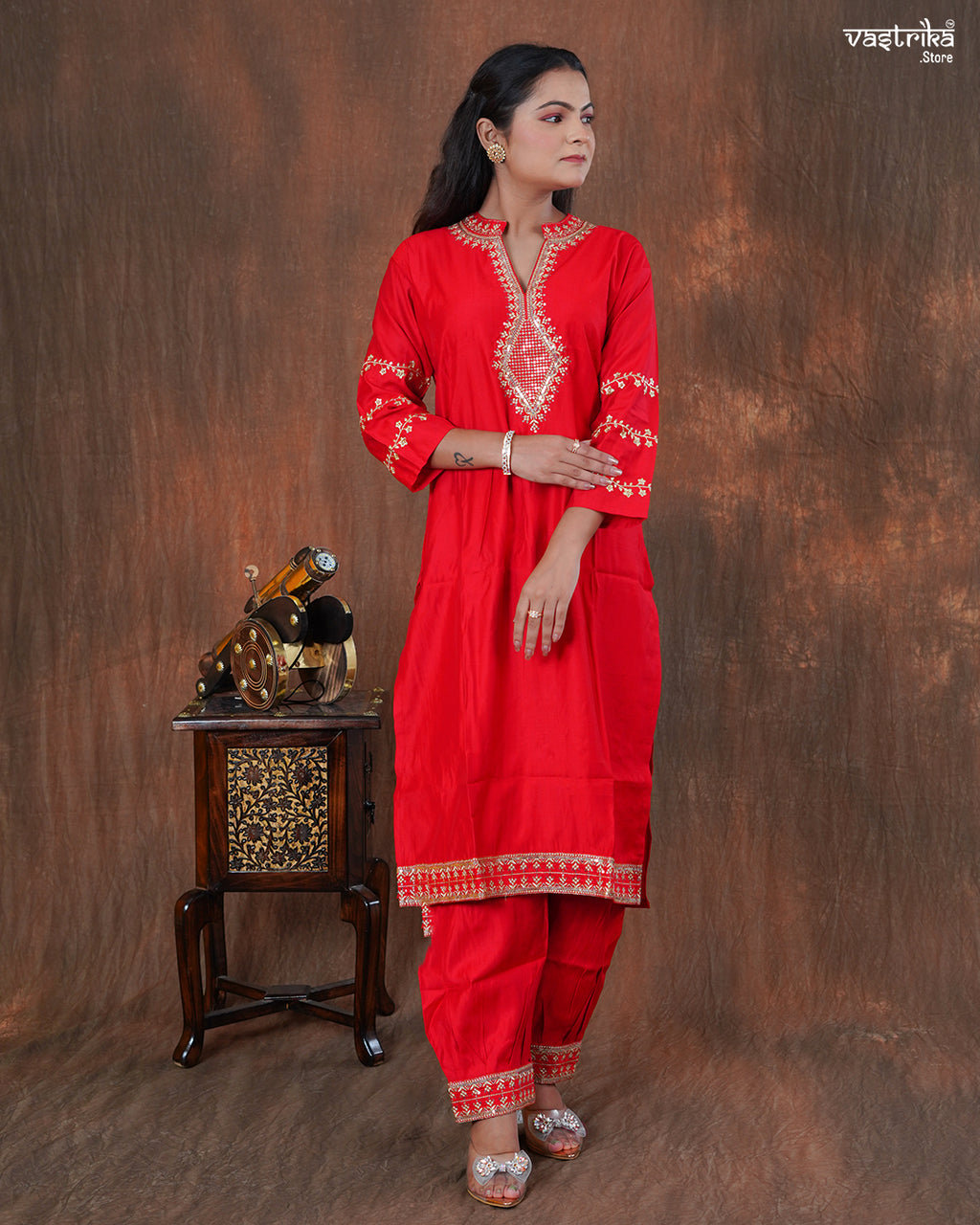 Silk Kurti Set