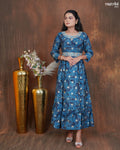 Maslin One-Piece Frock with Jari & Sequin Work Belt