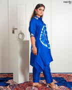 Blue Masleen Festive Coord Set