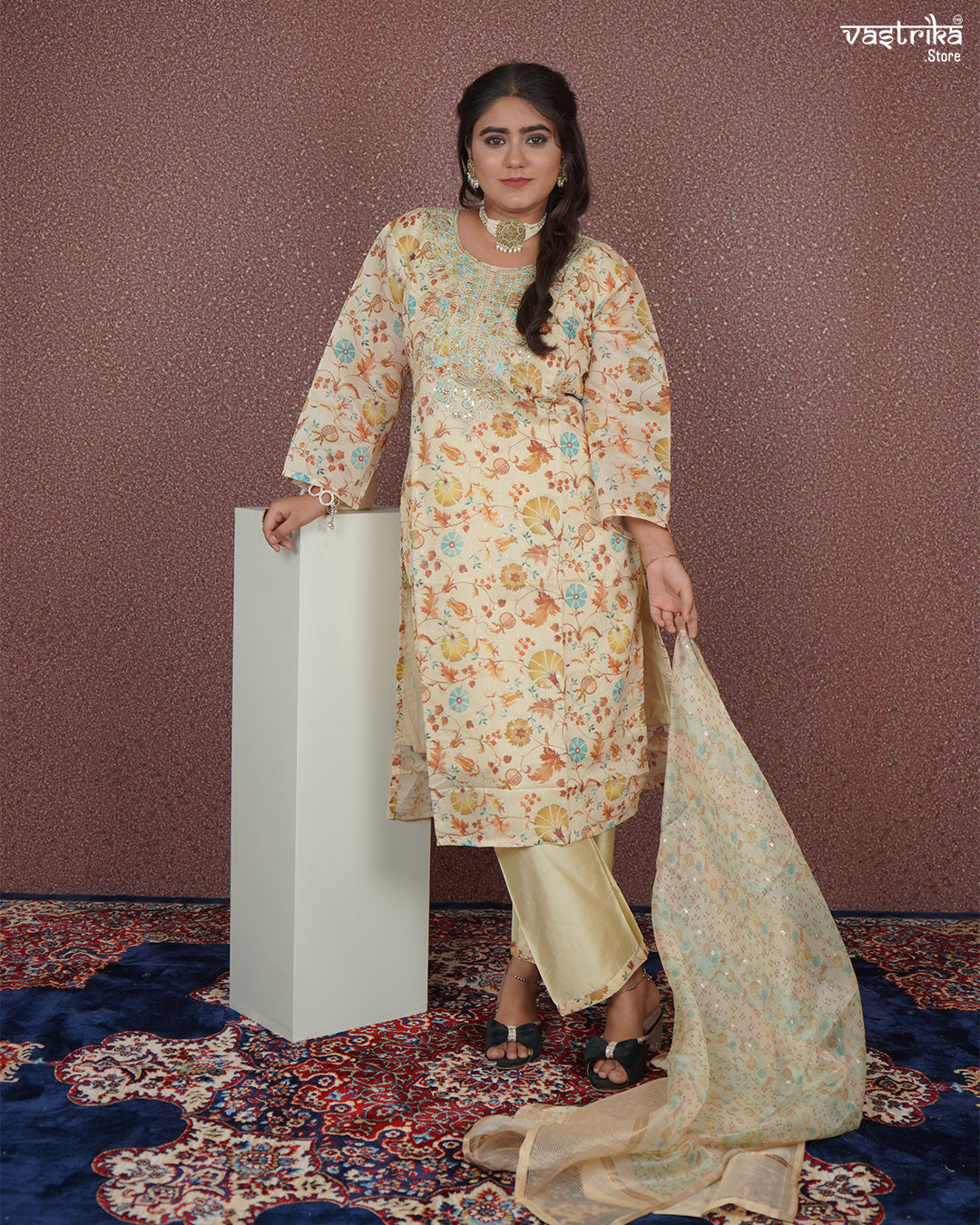 Subtle Shine Straight Kurti Set