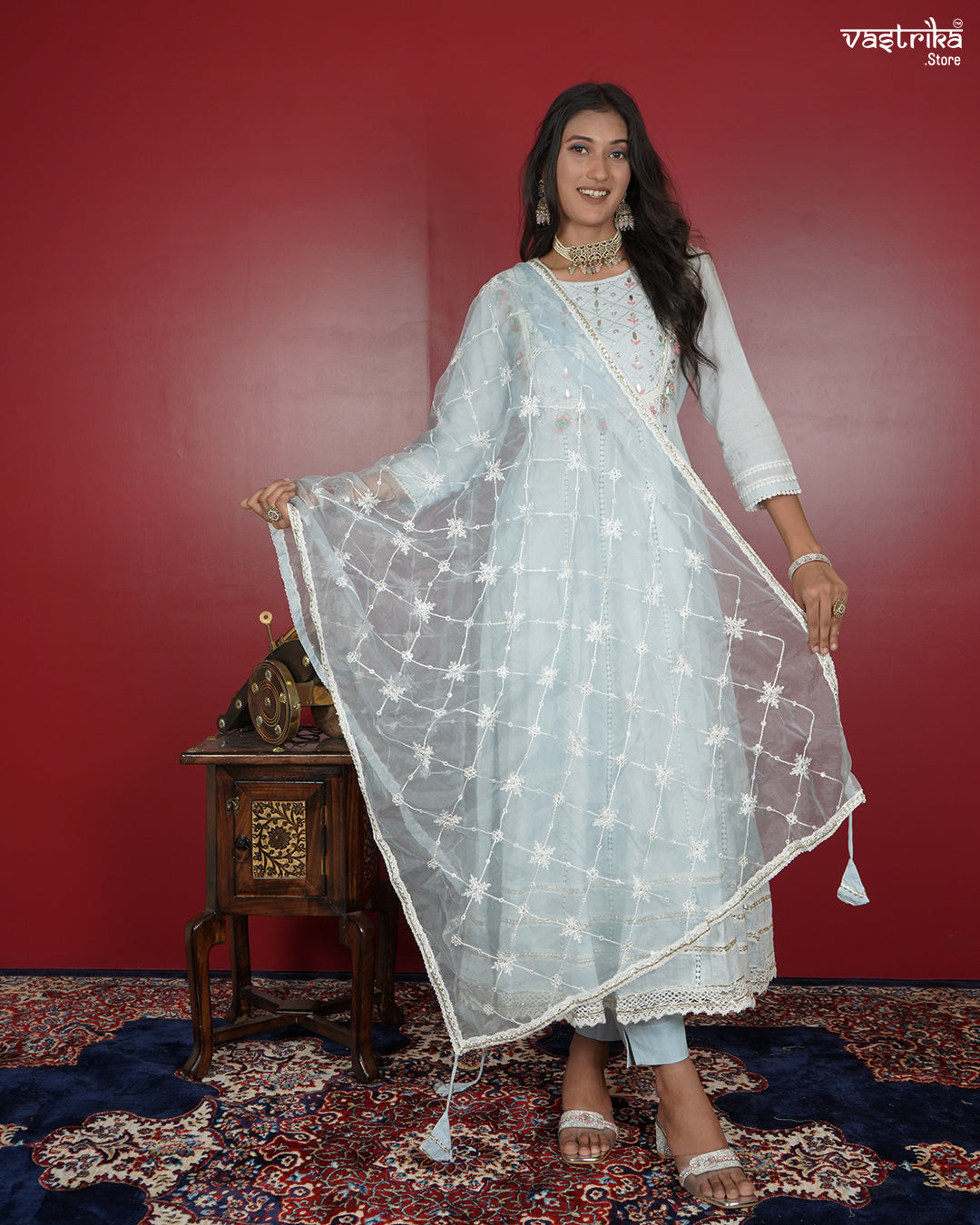 Handcrafted Cotton Frock Set