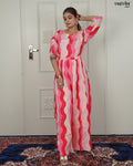 Multicolour Handworked Santoon Jumpsuit