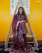 Collar Style Short Kurti Set