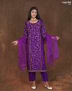 Full Jaal Handworked Kurti Set
