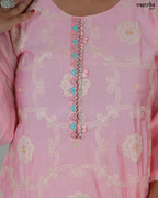 Round-Neck Kurti with Hand Embroidery