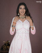 Resham Embellished Frock Suit Set