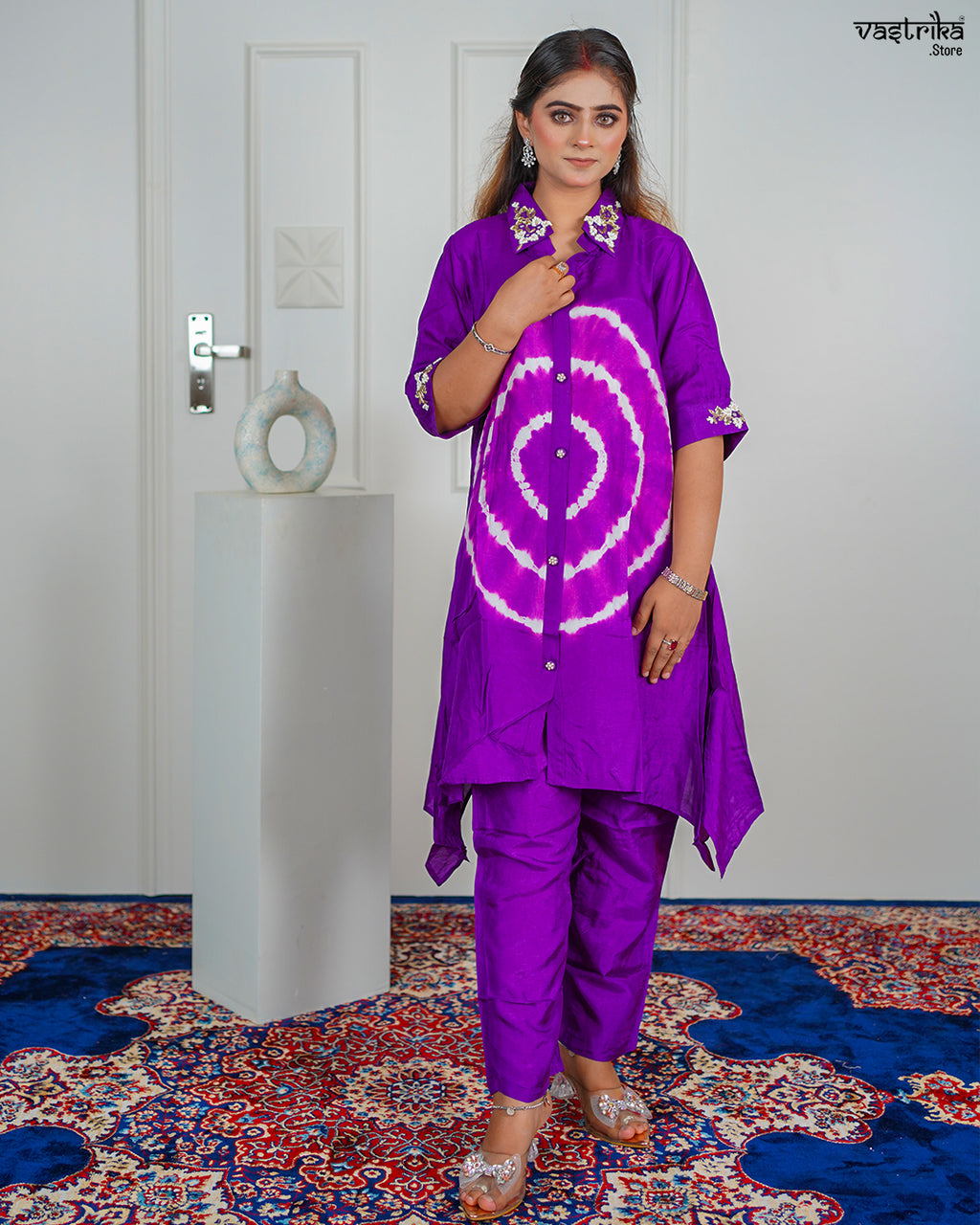 Purple Masleen Coord Set