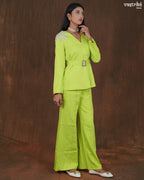 Crape Blazer-Style Cord Set