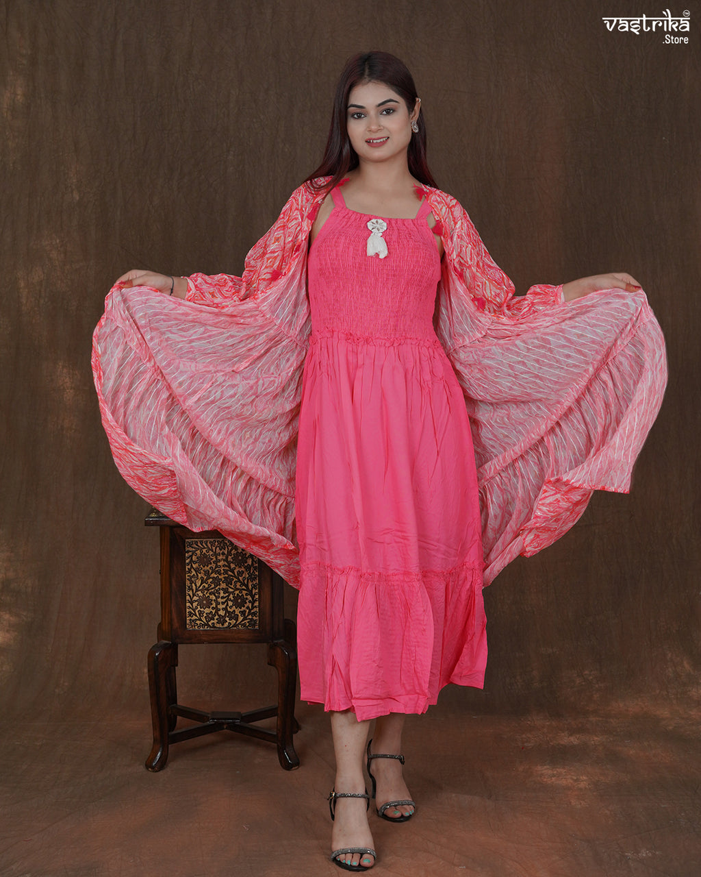Elara Printed Frock Set