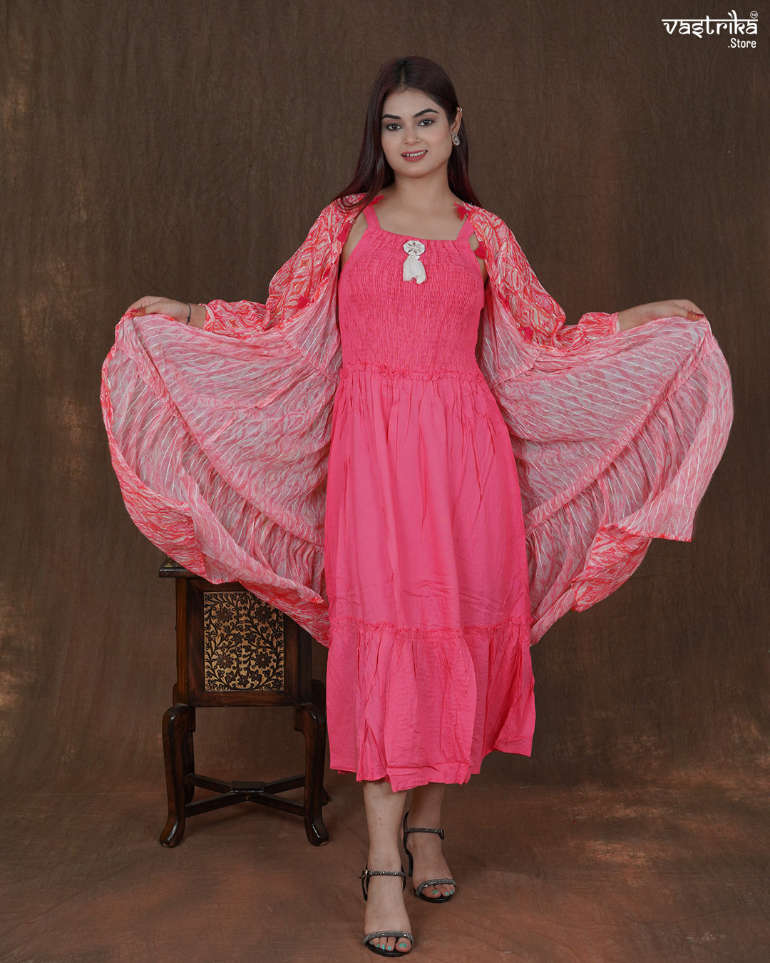 Elara Printed Frock Set