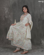 Thread Charm Printed Frock Set