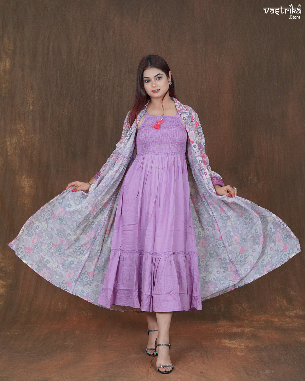 Amara Printed Frock Set