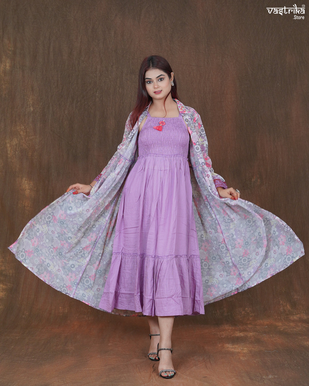 Amara Printed Frock Set