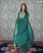 Resham Embroidered Kurti Set