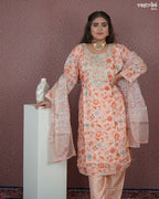 Straight Jari Work Kurti Set
