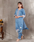 Roman Silk Kurti Set