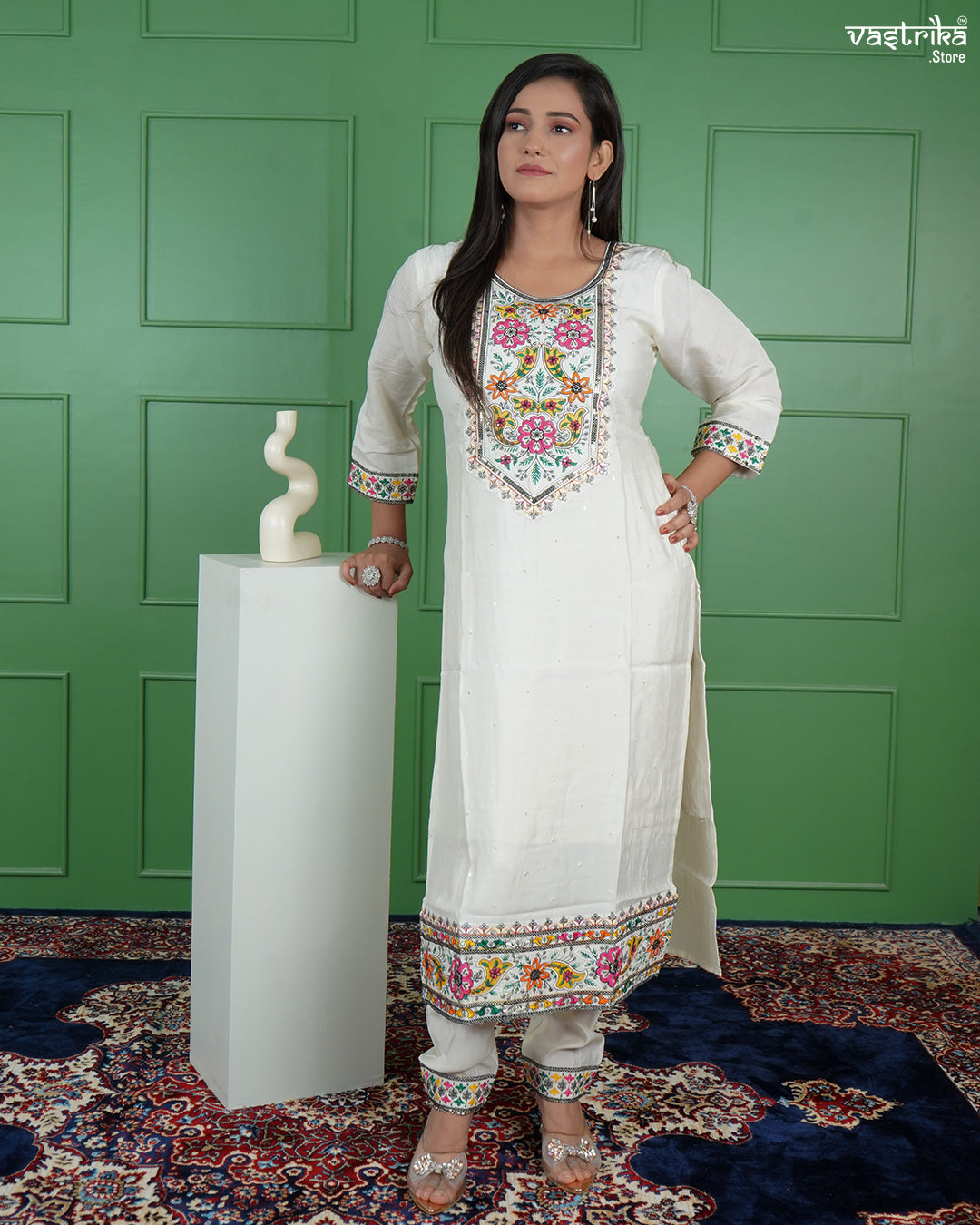 Elegant Jaipuri Kurti Set