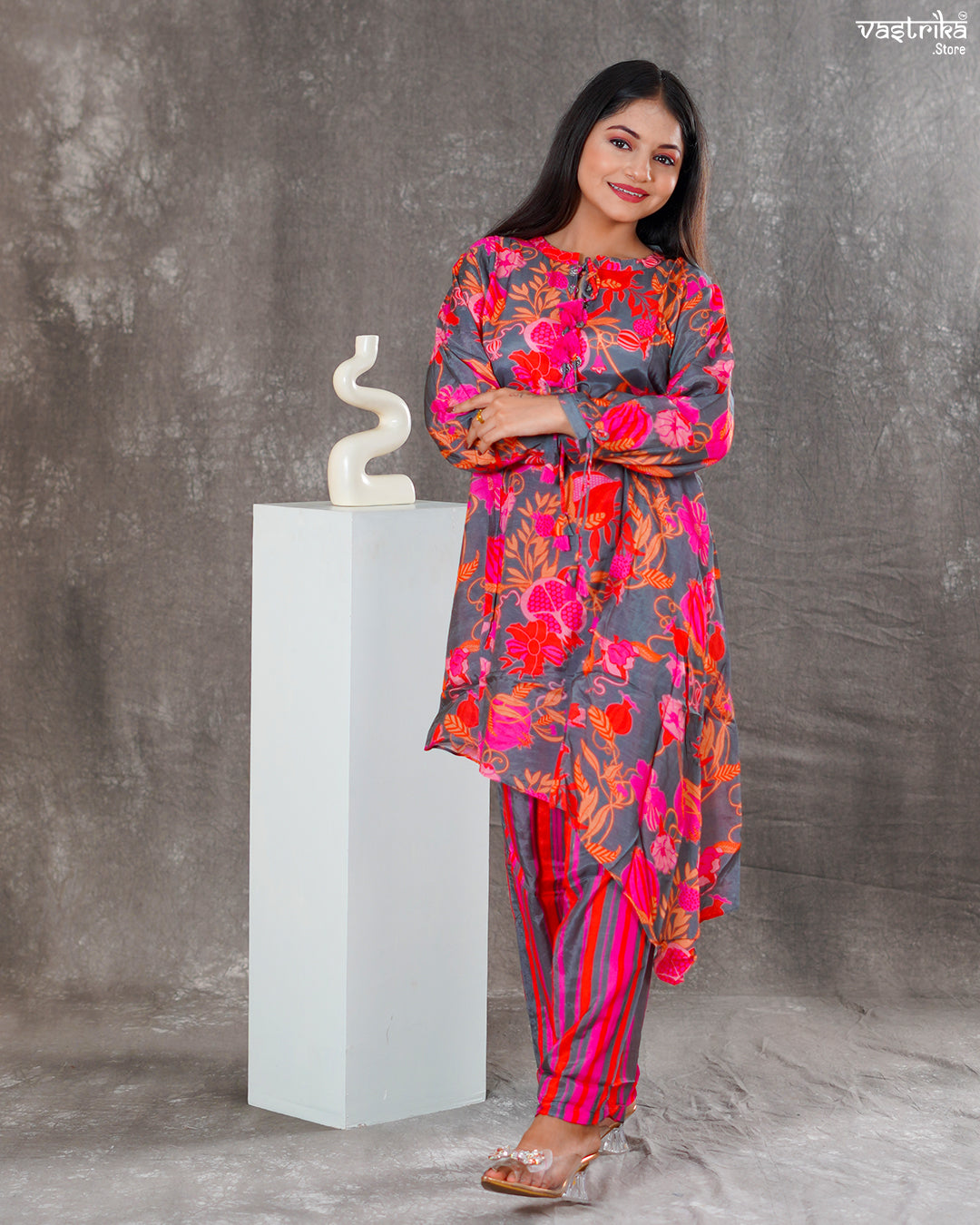 Maslin Silk Kurti Set