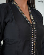 Elegant V-Collar Kurti