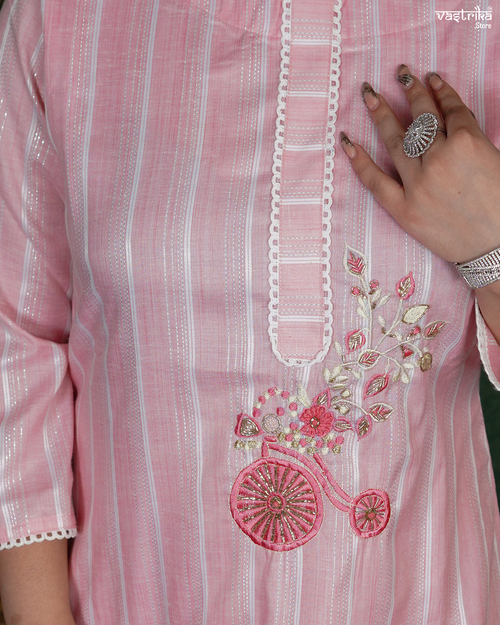 Elegant Cotton Kurti Set