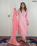 Hand Jari Thread Work Kurti Set