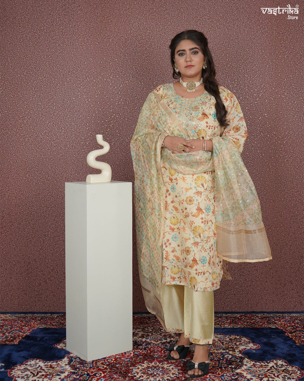 Subtle Shine Straight Kurti Set