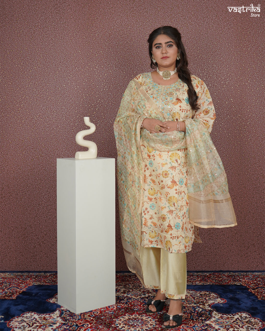 Subtle Shine Straight Kurti Set