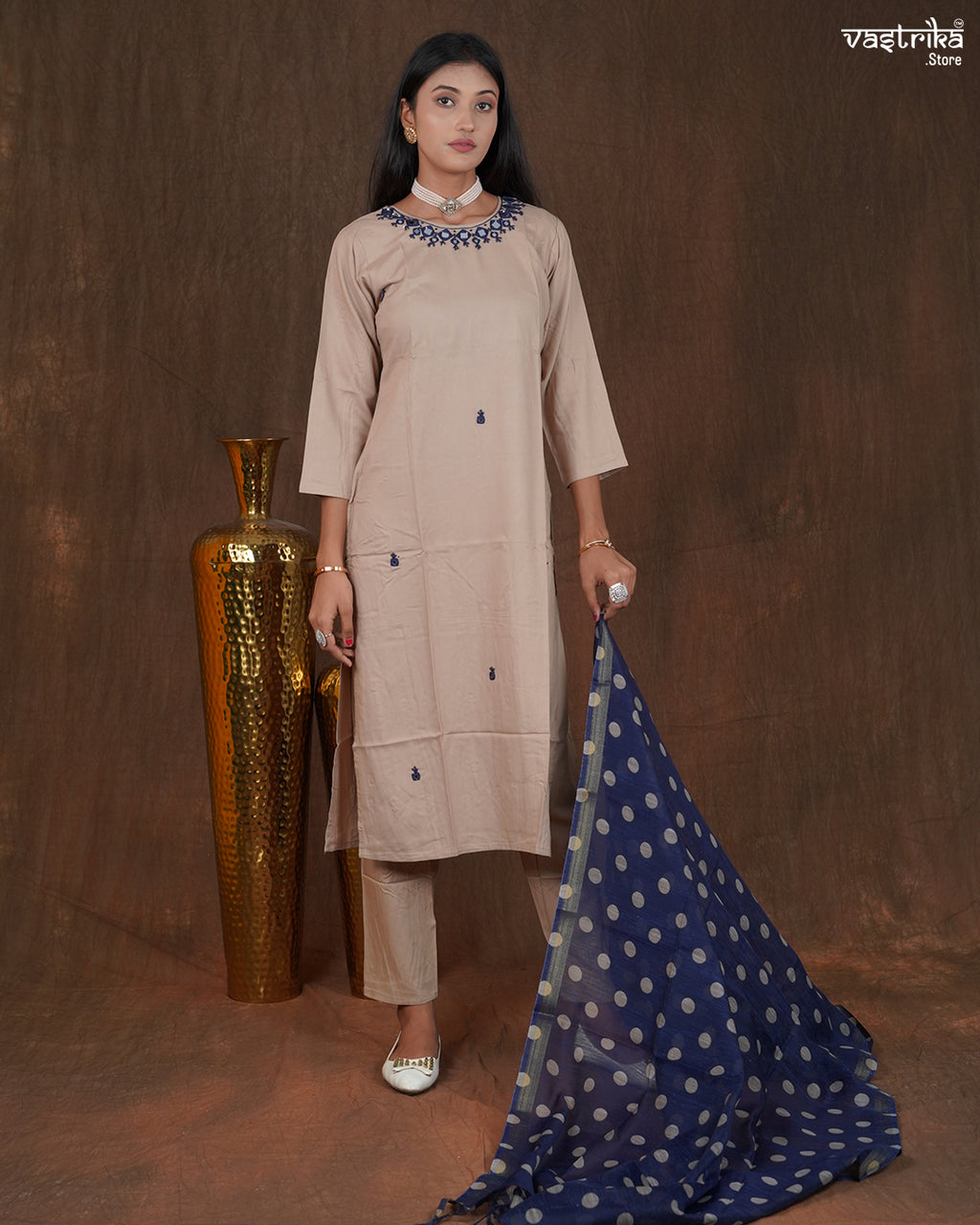 Noor Mirror Work Kurti Set