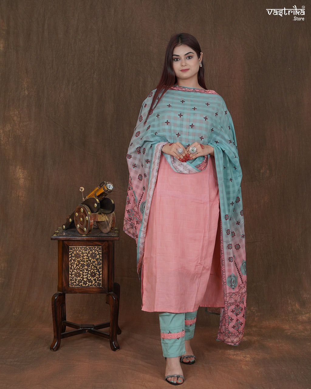 Meher Gath Kahdaai Kurti Set