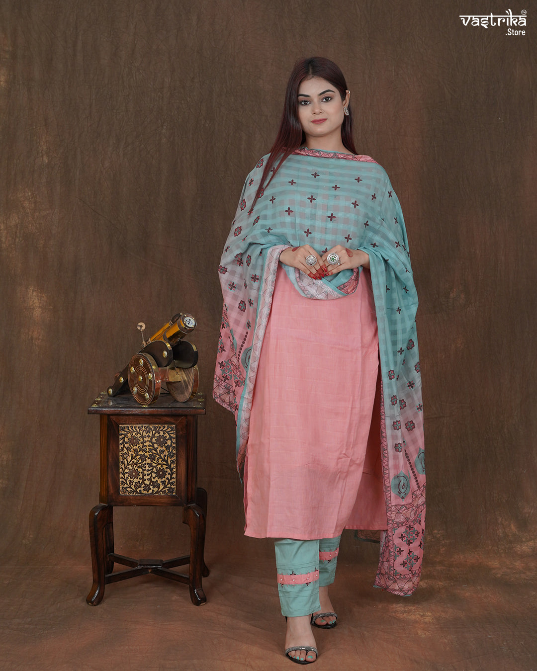 Meher Gath Kahdaai Kurti Set