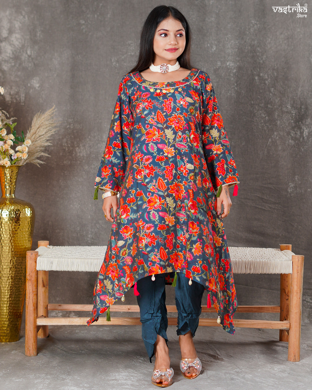 Maslin Silk Kurti Set