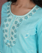 Elegant Rayon Cotton Kurti Set