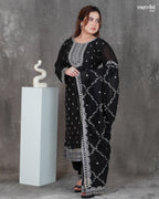 Round Neck Kurti Set