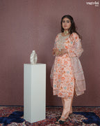Straight Jari Work Kurti Set