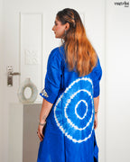 Blue Masleen Festive Coord Set